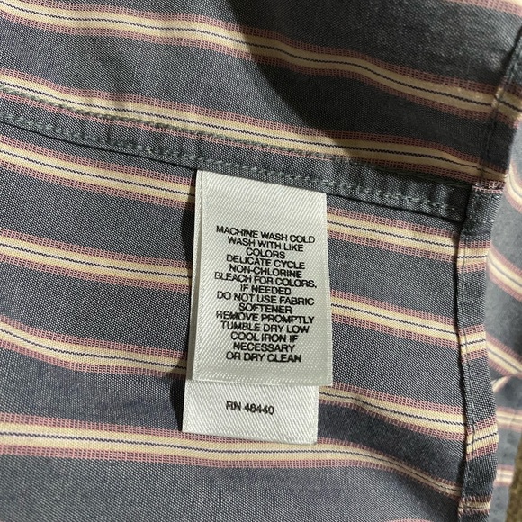 Concepts By Claiborne Men's Button Up Long Sleeve Shirt Size 16-1/2 (34-35) - Picture 11 of 16